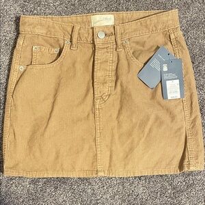 Universal Thread Tan Corduroy Mini Skirt